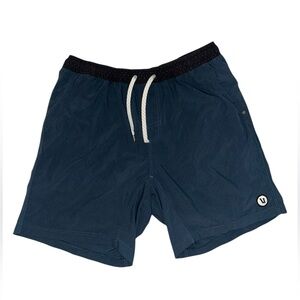Vuori Kore Lined Indigo Navy Blue Shorts 7”